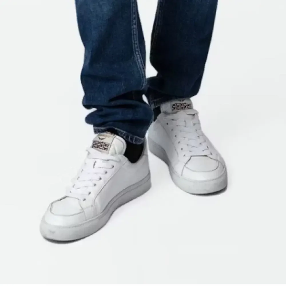 Zadig and Voltaire Low Top Flash Trainers Lighting Bolt Sneakers Unisex